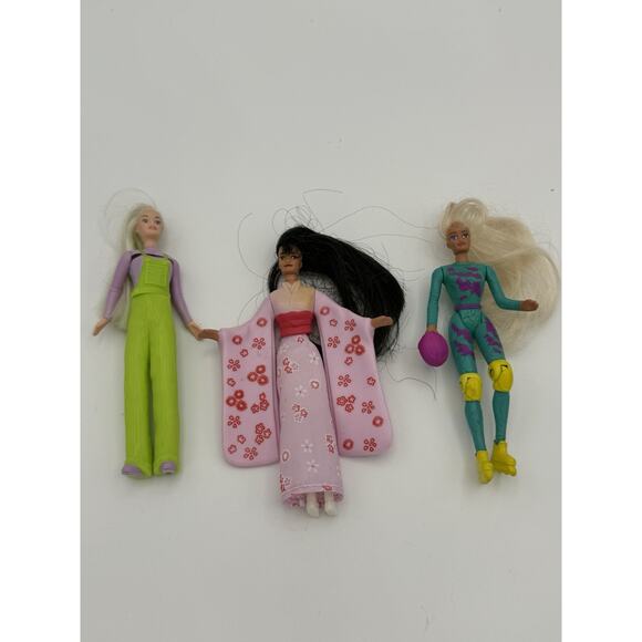 Vintage 1990s Barbie Mattel McDonald's Happy Meal Figures - Lot of 7 - Picture 4 of 5